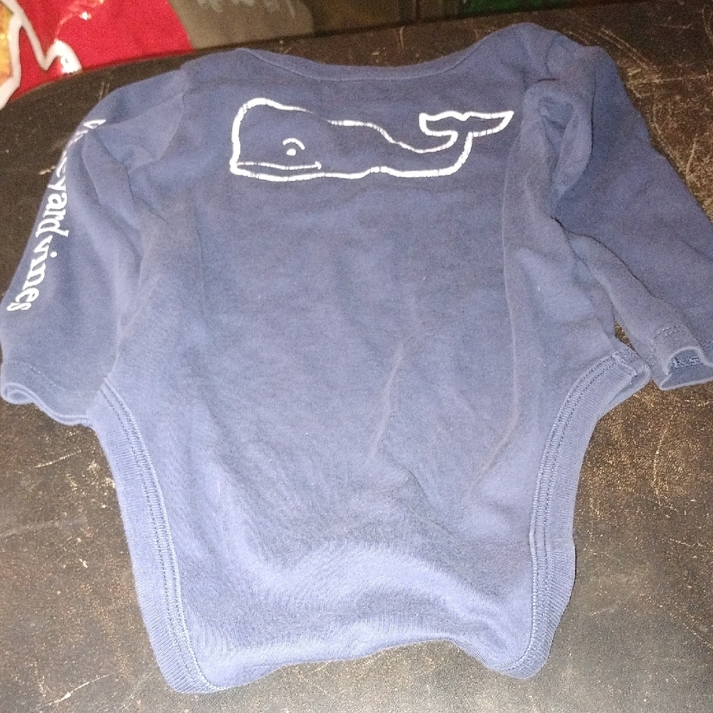 Vineyard Vines Navy Blue Kids Onesie